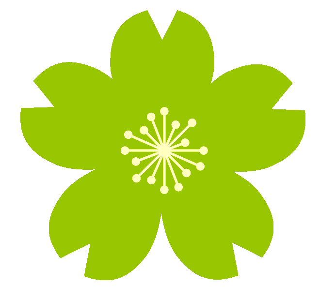 緑の桜アイコン