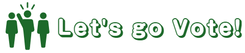 Let's go Vote! 投票に行こうロゴ画像