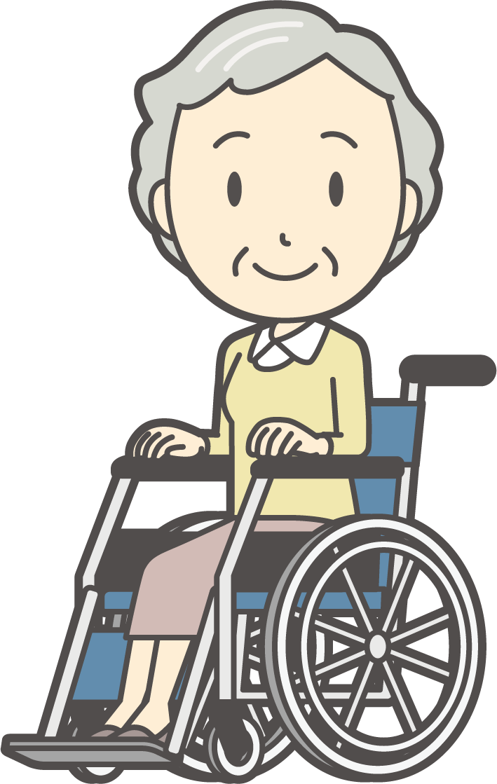 車いすの女性